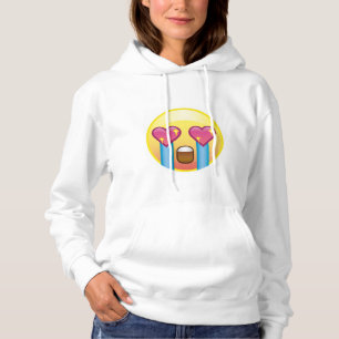 Fangirl Fandom Crazy Screaming Emoji Hoodie
