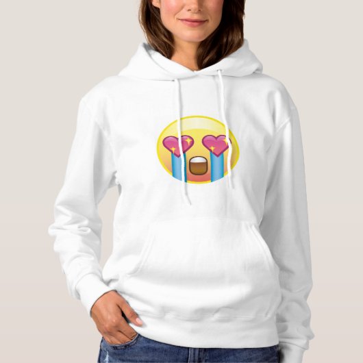 Fangirl Fandom Crazy Screaming Emoji Hoodie (Voorkant)