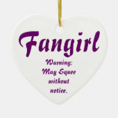 Fangirl/Fanfic Keramisch Ornament (Voorkant)