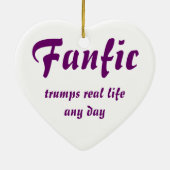 Fangirl/Fanfic Keramisch Ornament (Achterkant)