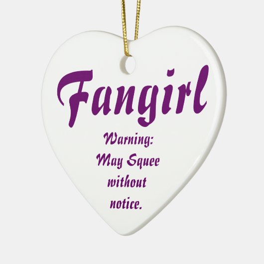 Fangirl/Fanfic Keramisch Ornament (Links)