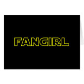 FANGIRL KAART (Voorkant Horizontaal)