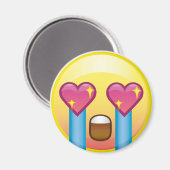 Fangirl opgewonden huilen liefde gelukkig emoji ma magneet (Voorkant / Achterkant)