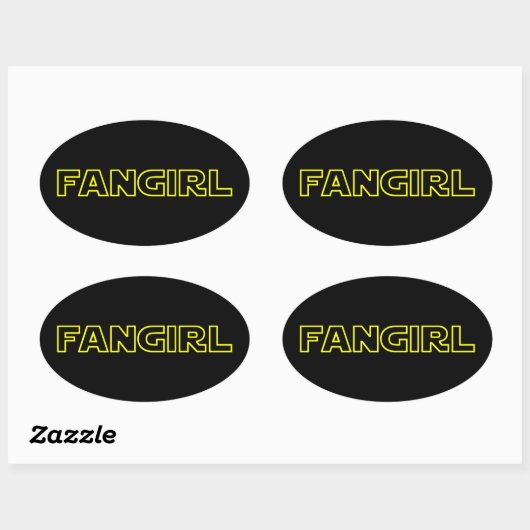 FANGIRL OVALE STICKER (Vel)