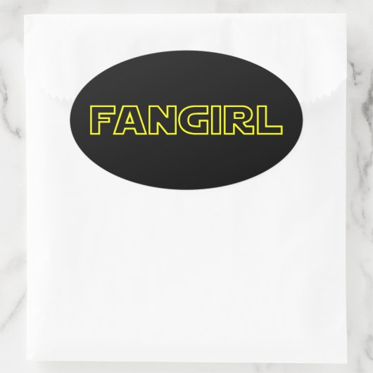 FANGIRL OVALE STICKER (Tas)