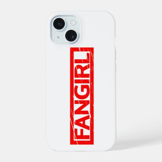 Fangirl Stempel iPhone 15 Case (Achterkant)