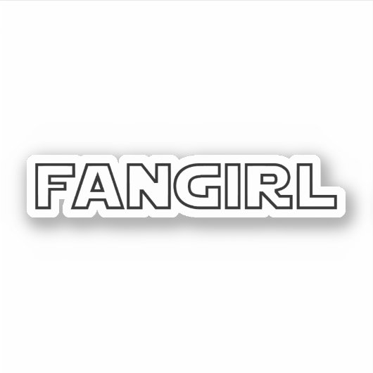 FANGIRL STICKER (Voorkant)