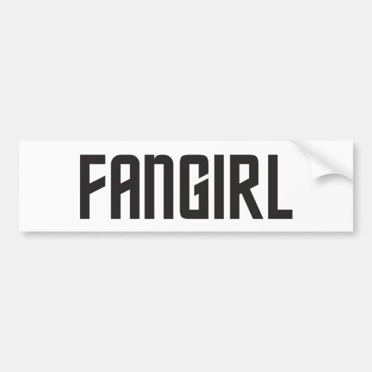 FangirlBumpersticker Bumpersticker (Voorkant)