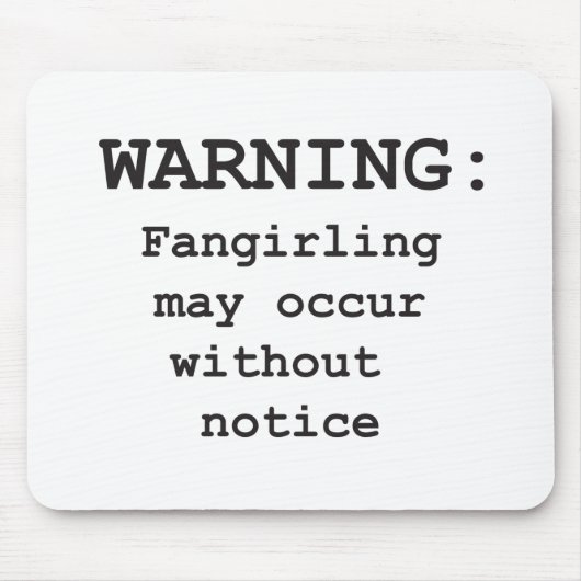 Fangirling Muismat (Voorkant)
