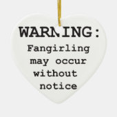 Fangirling-versiering Keramisch Ornament (Voorkant)