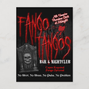 Fango Tangos Vampire Nightclub Briefkaart