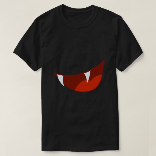 Fangs Halloween tshirt (Design voorkant)