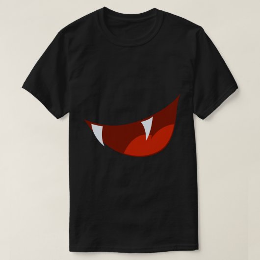 Fangs Halloween Tshirt (Design voorkant)