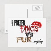 Fangs over Fur Briefkaart (Voorkant / Achterkant)