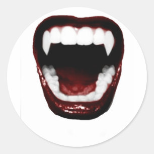 "Fangs" Ronde Sticker