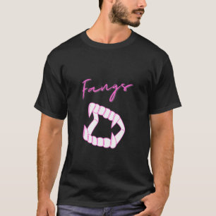 Fangs (Roze Vampier Teeth) T-shirt
