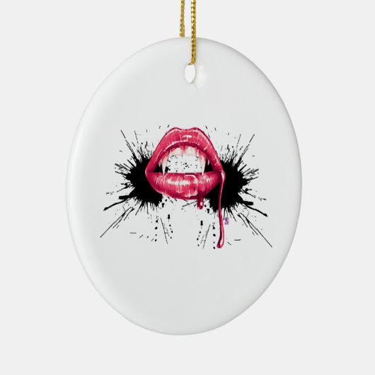 Fangs Splash Keramisch Ornament (Rechts)