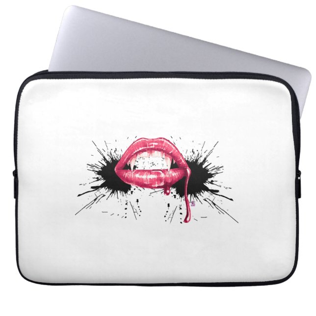 Fangs Splash Laptop Sleeve (Voorkant)