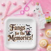 Fangs voor de herinneringen papieren bordje (Feest)