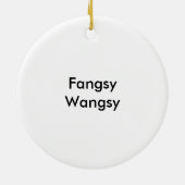 Fangsy sierplant keramisch ornament (Achterkant)