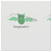 Fangtastic Green Bat Stof (Close Up)