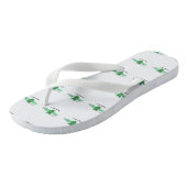 Fangtastisch groene vleermuis teenslippers (Schuin)