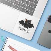 Fangtastische grappige Halloween-spreuk Sticker (Laptop met iPhone)