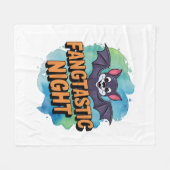 Fangtastische nacht fleece deken (Voorkant (Horizontaal))