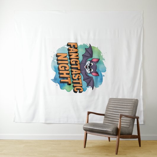 Fangtastische nacht wandkleed (In Situ (horizontaal))