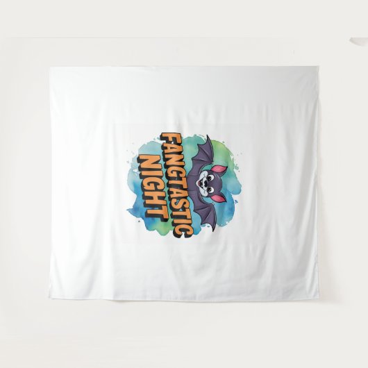 Fangtastische nacht wandkleed (Voorkant (horizontaal))