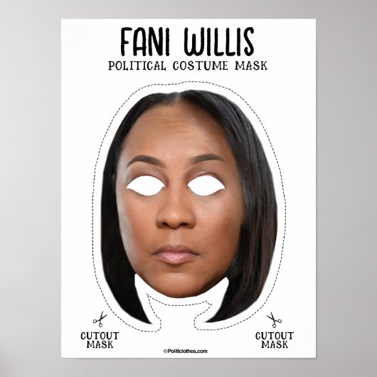 Fani Willis Halloween kostuummasker Poster (Voorkant)