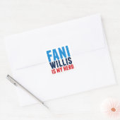 Fani Willis is mijn held Vierkante Sticker (Envelop)