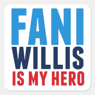 Fani Willis is mijn held Vierkante Sticker
