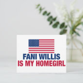 Fani Willis is mijn Homegirl Politiek Briefkaart (Staand voorkant)