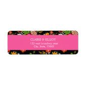 Fanical Gold Greenery Return Address Label (Voorkant)