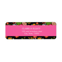 Fanical Gold Greenery Return Address Label