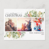 Fanical Photo Holida Merry KerstGold Winter Feestdagenkaart (Voorkant)