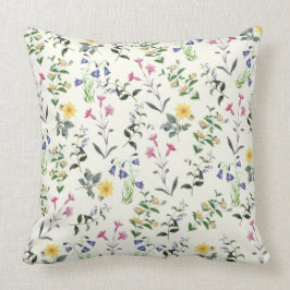Fanische flank van fijne wilde bloemen 20x20 kussen