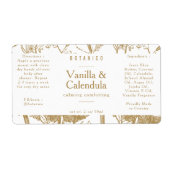 Fanische Floral Ingrediënten Gold White Labels (Voorkant)