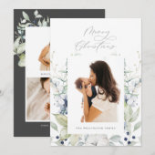 Fanische foto van Merry KerstArctic Winter Feestdagenkaart (Voorkant / Achterkant)