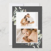 Fanische foto van Merry KerstArctic Winter Feestdagenkaart (Achterkant)