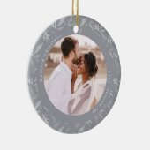 Fanische kerstfoto van fijne winter keramisch ornament (Rechts)