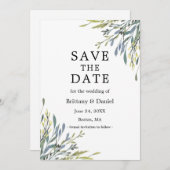 Fanische Waterverf Save The Date (Voorkant / Achterkant)