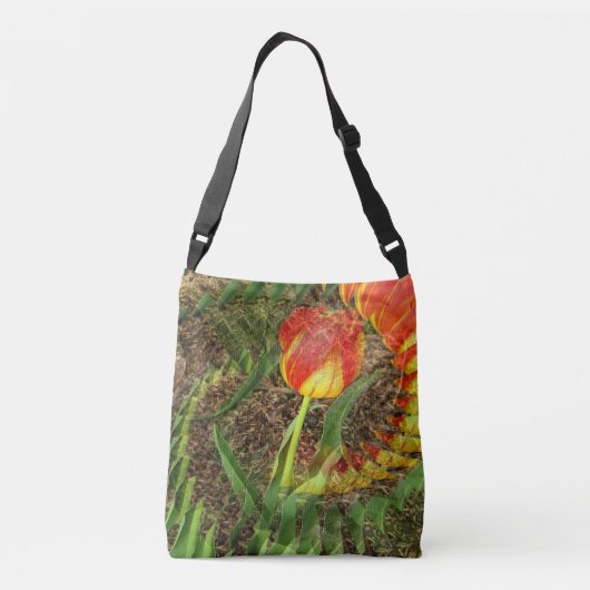 Fanned Tulp...... Crossbody Tas (Achterkant)