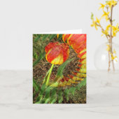 Fanned Tulp...... Kaart (Gele Bloem)