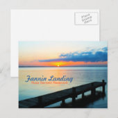 Fannin Landing Pier op Sunset - Barnett Reservoir Briefkaart (Voorkant / Achterkant)