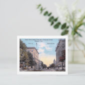 Fannin St., Houston, Texas Vintage Briefkaart (Staand voorkant)