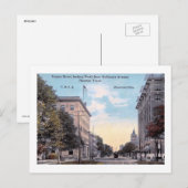 Fannin St., Houston, Texas Vintage Briefkaart (Voorkant / Achterkant)