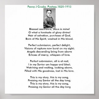 Fanny, Blessed assurance, Jezus is van mij!O wat.. Poster