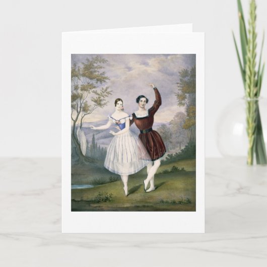 Fanny Cerrito (1817-1909) en Sigr. Guerra, in Kaart (Voorkant)